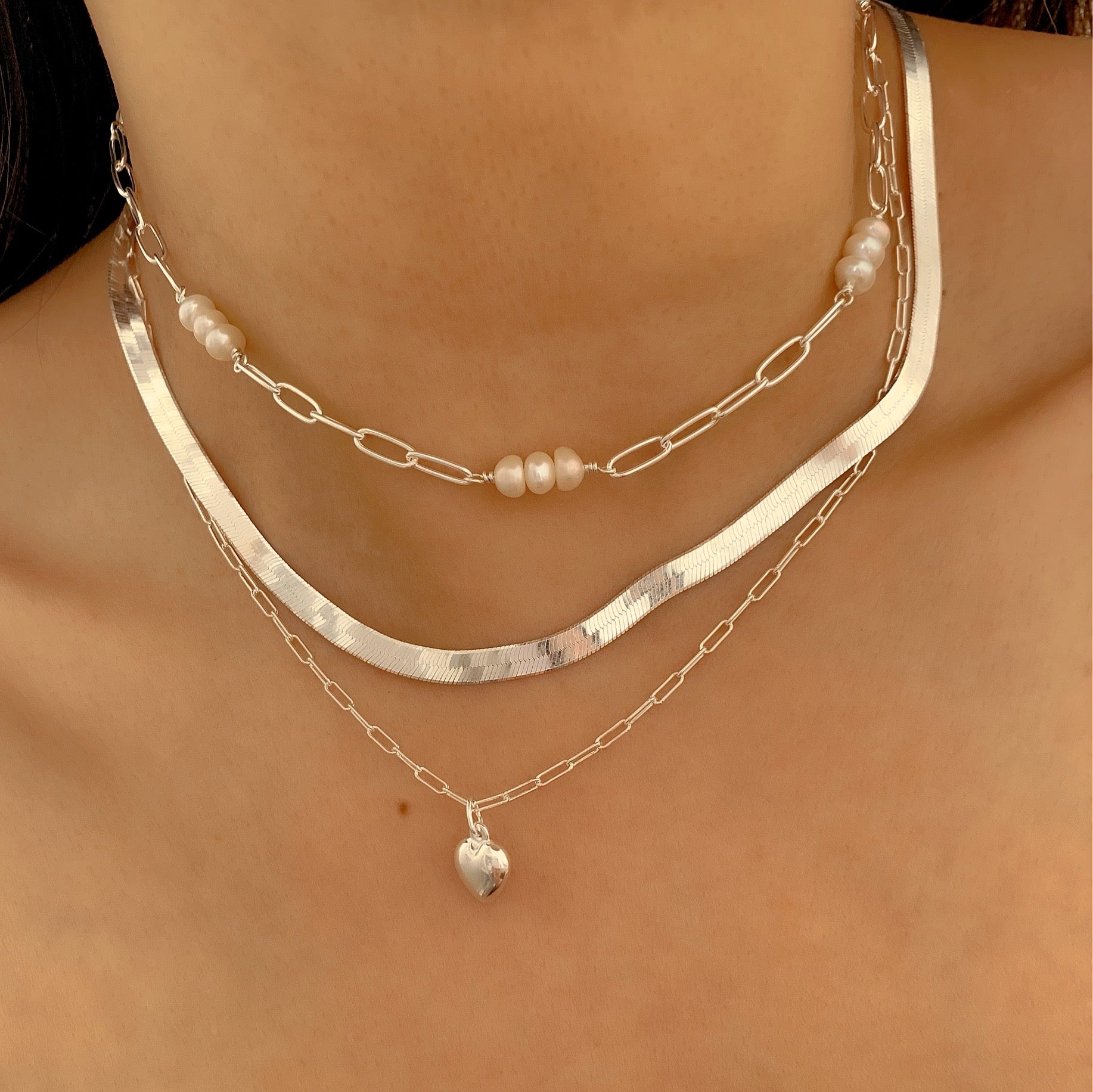 Silver Serpentine Necklace