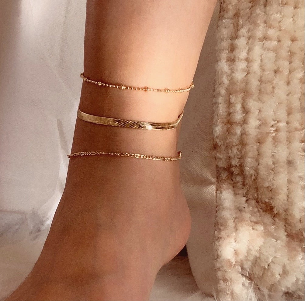 Golden Orb Anklet