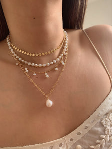 Moondrop Pearl Necklace