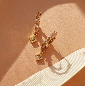 Asteria Crystal Hoops