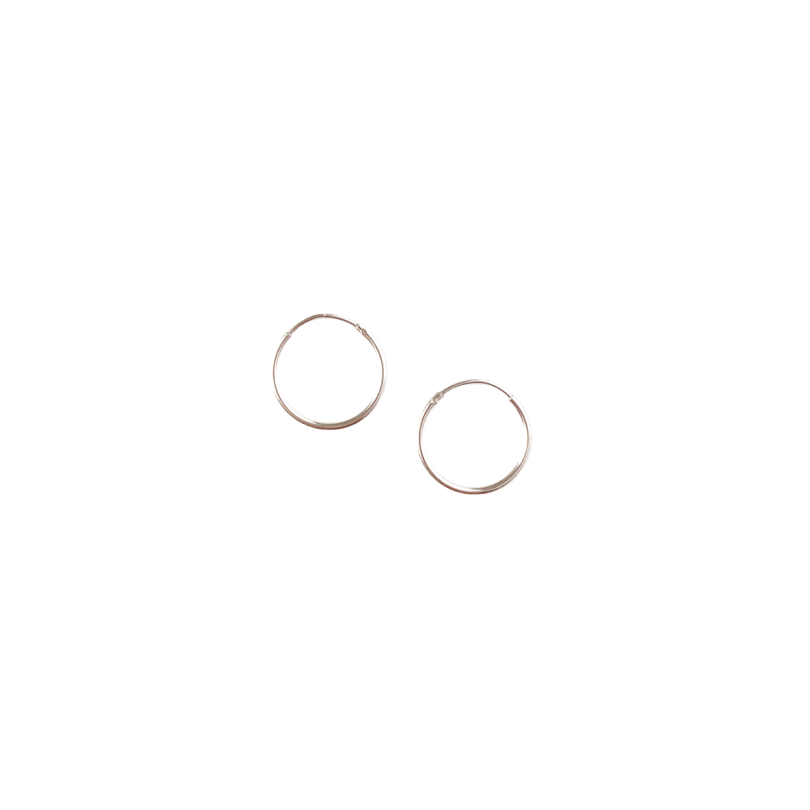 Silver Small Infinity Hoop (16mm)